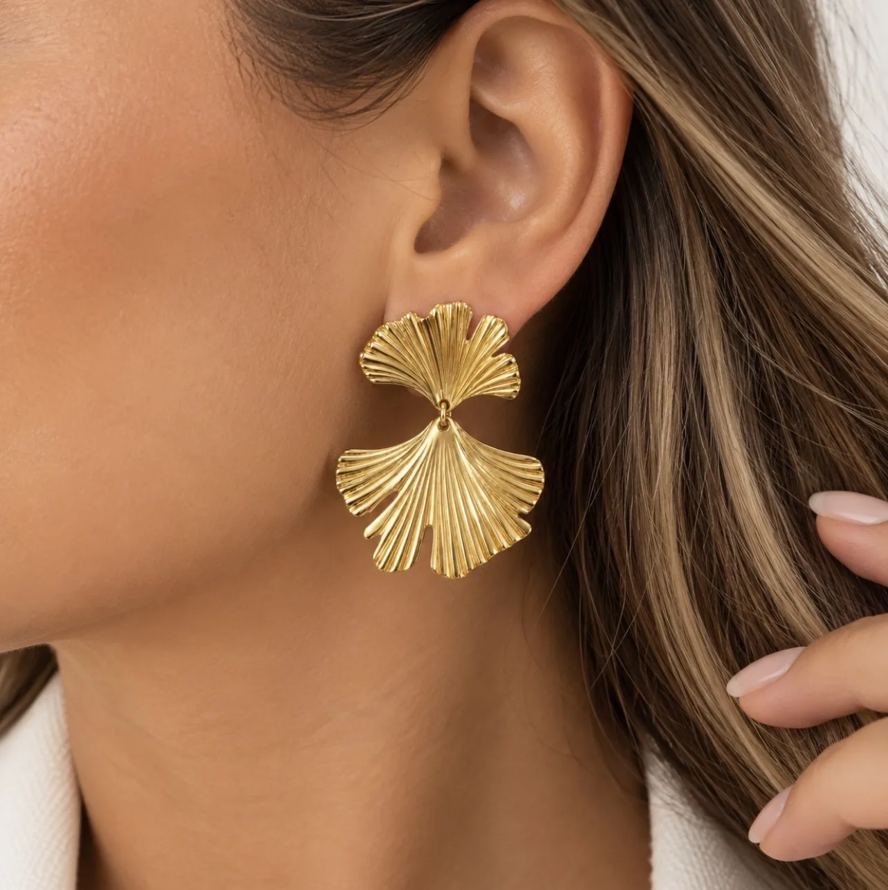 Brincos Ginkgo DYMONTE — foto 2