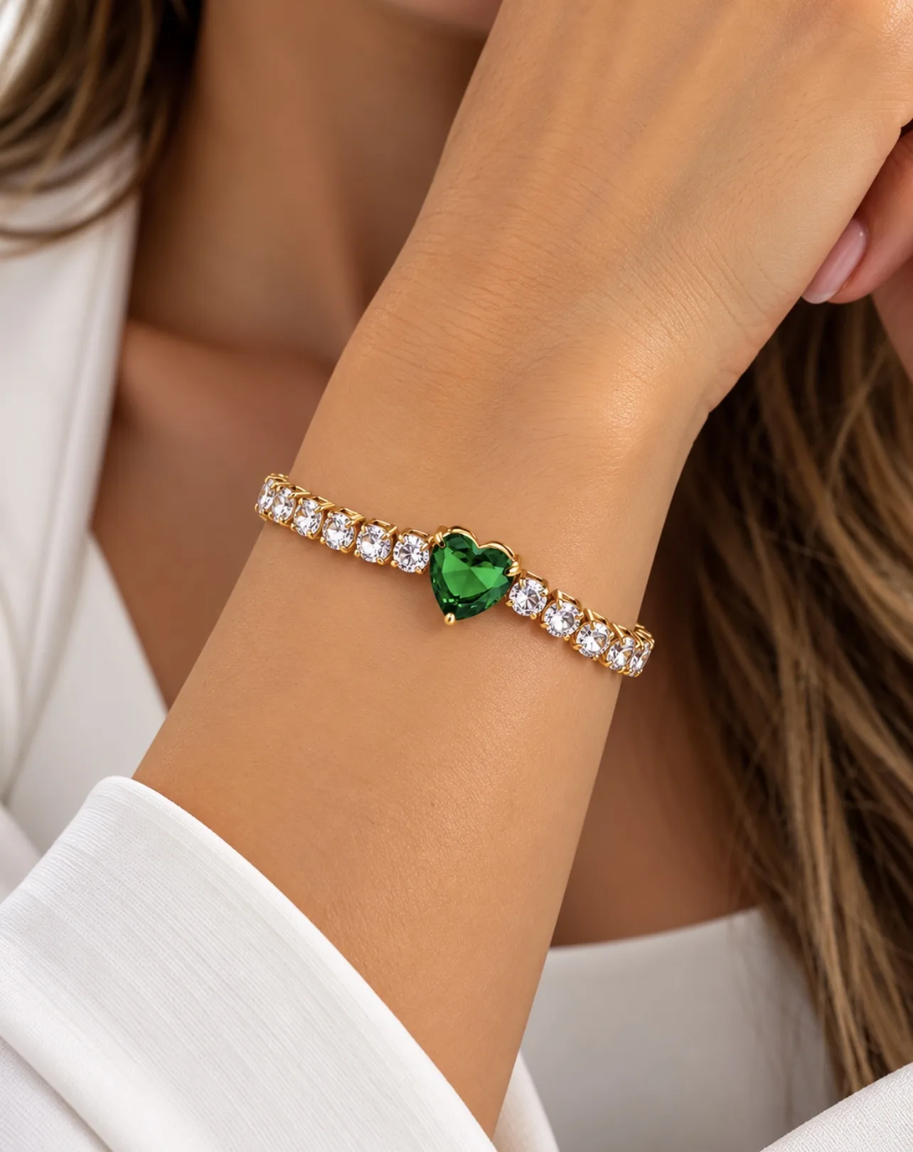 Pulseira  DYMONTE Coração Verde — foto 2