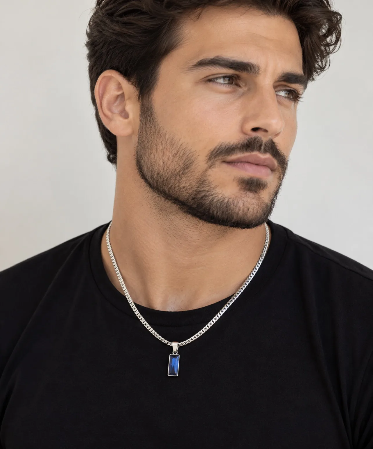 Colar Masculino Eclipse Prata DYMONTE — foto 4