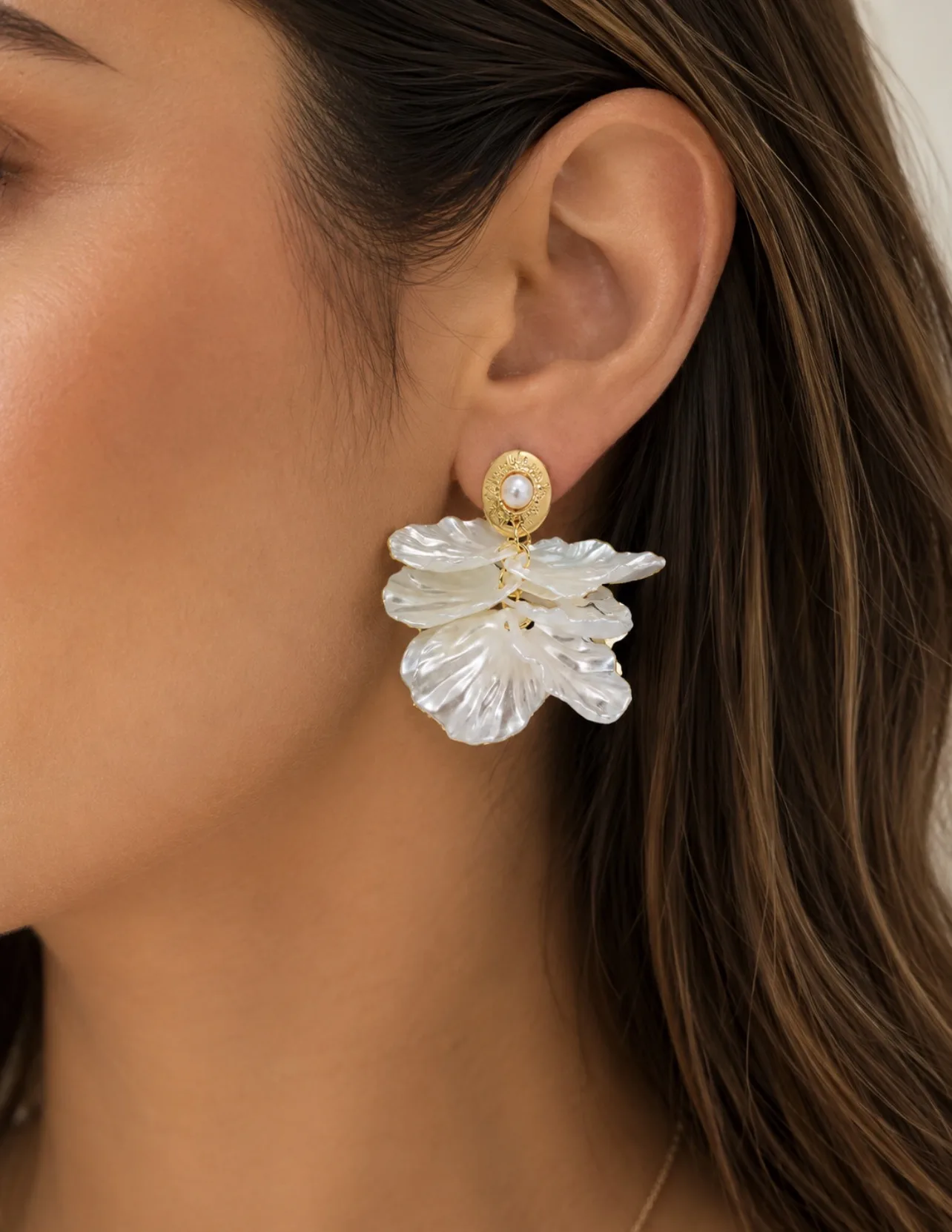 Brinco Flor Pérola — foto 2