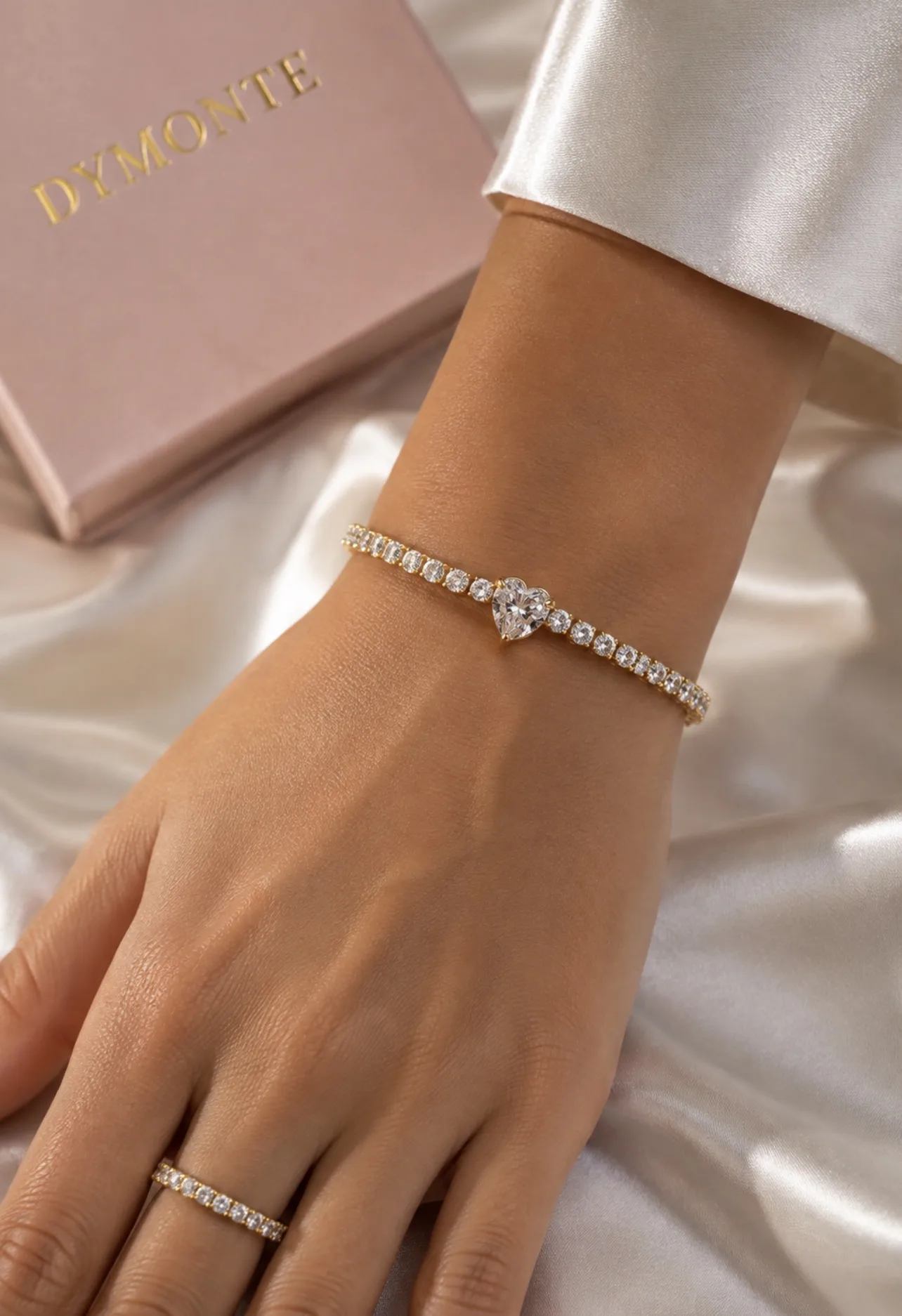 Pulseira Coração Cristal — foto 2