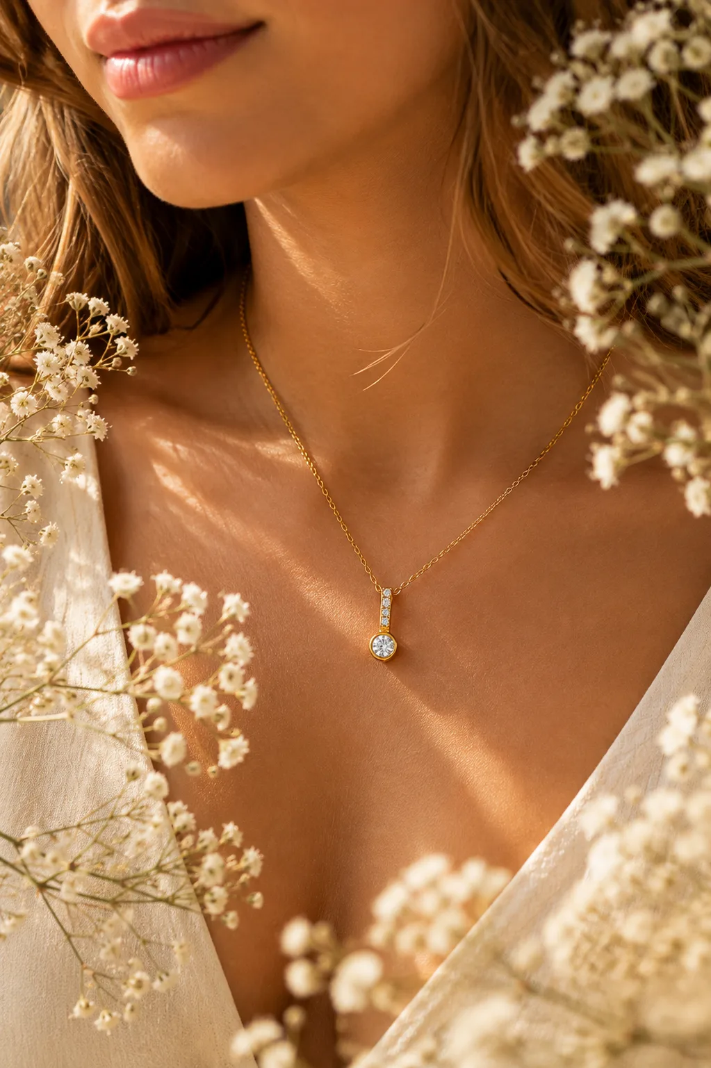 Conjunto Ponto de Luz Elegance – Colar e Brincos — foto 2