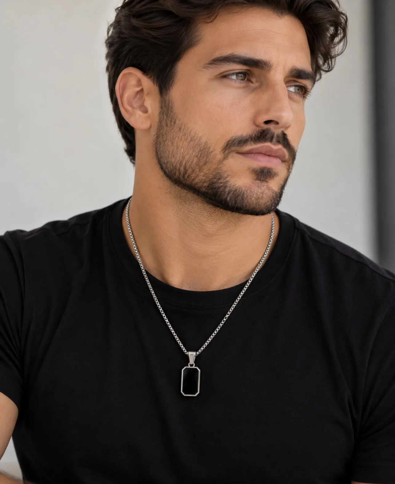 Colar Masculino Onyx DYMONTE. — foto 2