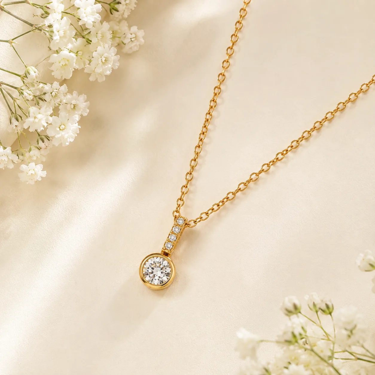 Conjunto Ponto de Luz Elegance – Colar e Brincos — foto 3